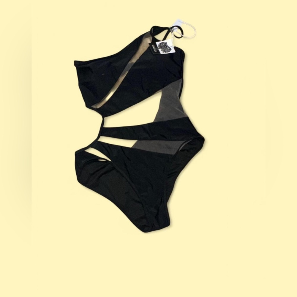 Chic Black Women's One-Piece Swimsuit